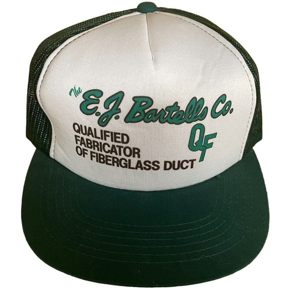 Vintage 90s Truckers Hat Cap E J Bartells Co. Snapback YA Headwear